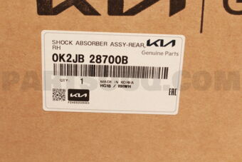 0K2JB28700B STRUT ASSY-RR RH