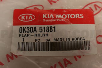0K30A51881 FLAP-RR,RH
