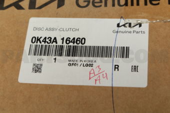 0K43A16460 DISC ASSY-CLUTCH