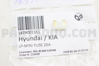 1879001111 LP-MINI FUSE 25A