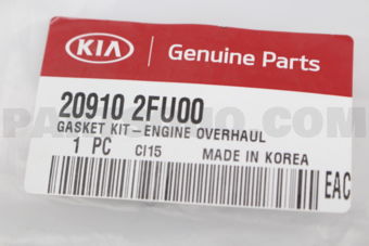 209102FU00 Hyundai / KIA GASKET KIT-ENGINE OVERHAUL