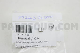 2222302500 LOCK-VALVE SPRING RETAINER