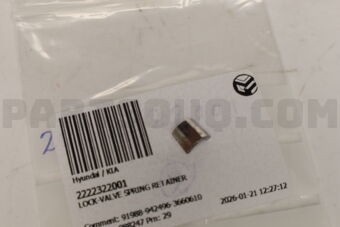 2222322001 LOCK-VALVE SPRING RETAINER