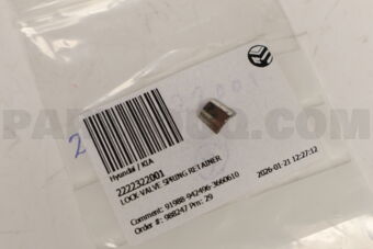 2222322001 LOCK-VALVE SPRING RETAINER