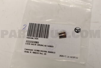 2222322001 LOCK-VALVE SPRING RETAINER