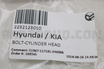 2232123010 BOLT-CYLINDER HEAD