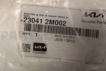 230412M002 PISTON &amp; PIN &amp; SNAP RING ASSY