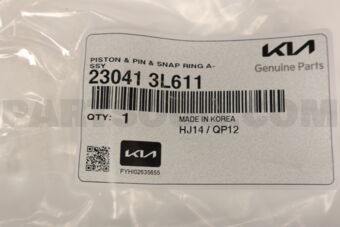 230413L611 PISTON &amp; PIN &amp; SNAP RING ASSY