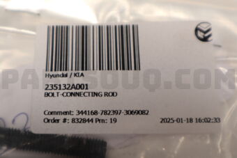 235132A001 BOLT-CONNECTING ROD