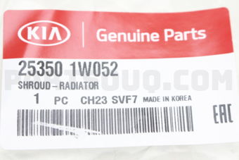 253501W052 Hyundai / KIA SHROUD-RADIATOR