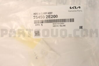 254502E200 HOSE &amp; CLAMP ASSY