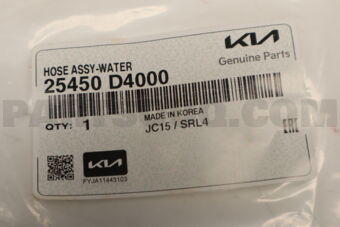 25450D4000 HOSE ASSY-WATER