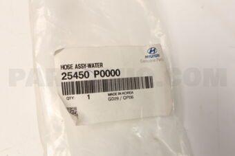 25450P0000 HOSE ASSY-WATER