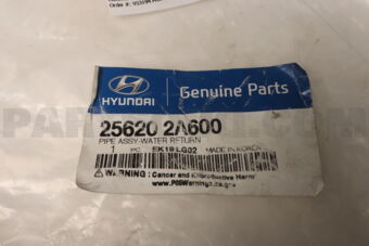 256202A600 PIPE ASSY-WATER RETURN
