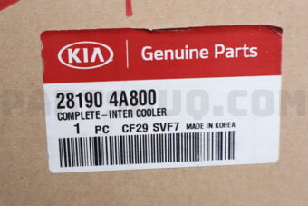 281904A800 COMPLETE-INTER COOLER