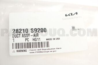 28210S9200 DUCT ASSY-AIR