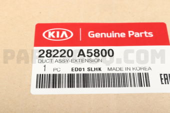 28220A5800 DUCT ASSY-EXTENSION