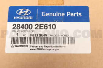 284002E610 VALVE ASSY-EGR