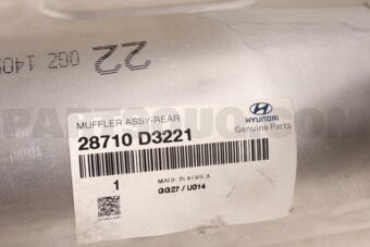 28710D3221 MUFFLER ASSY-REAR