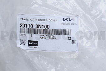 291103N100 PNL ASSY-UNDER COVER