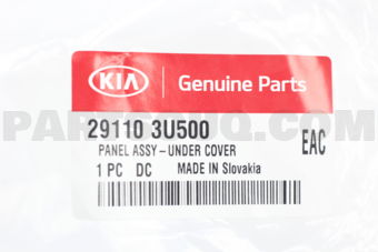 291103U500 PANEL ASSY-UNDER COVER