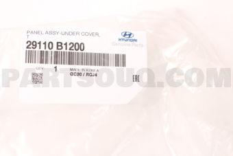 29110B1200 "PANEL ASSY-UNDER COVER,FRT"