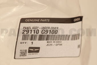 29110G9100 PANEL ASSY-UNDER COVER
