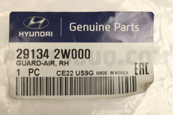 291342W000 "GUARD-AIR,RH"