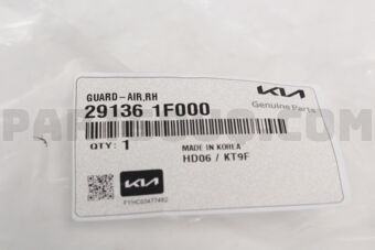 291361F000 GUARD-AIR RH