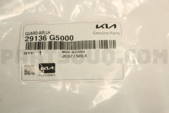 29136G5000 GUARD-AIR,LH