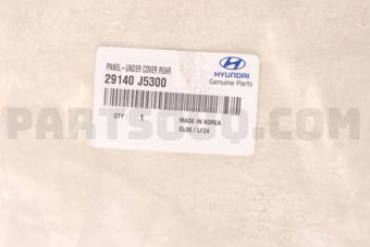 29140J5300 PANEL-UNDER COVER REAR