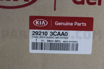 292103CAA0 TANK ASSY-SURGE AIR INTAKE