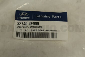 327404F000 CABLE ASSY-ACCELERATOR