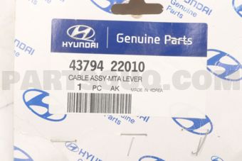 4379422010 CABLE ASSY-MTA LEVER