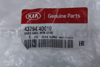 437944D010 CABLE ASSY-MTM LEVER