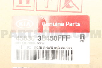 458303B450FFF DIFFERENTIAL ASSY