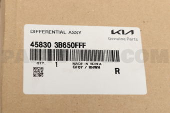 458303B650FFF DIFFERENTIAL ASSY