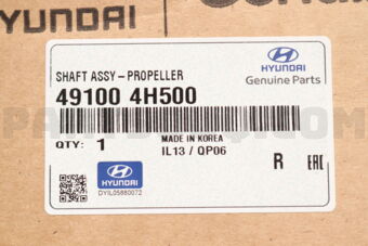 491004H500 PROPELLER SHAFT ASSY