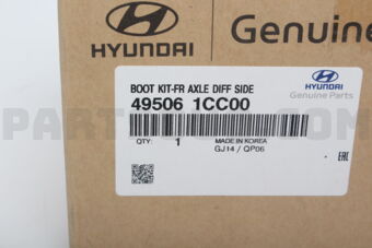 495061CC00 BOOT KIT-FR AXLE DIFF SIDE