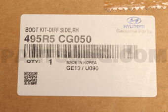 495R5CG050 BOOT KIT-DIFF SIDE,RH