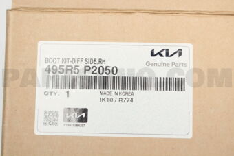 495R5P2050 BOOT KIT-DIFF SIDE,RH