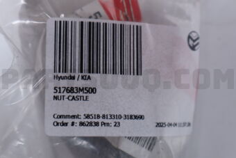 517683M500 NUT-CASTLE