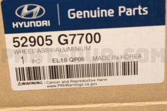 52905G7700 WHEEL ASSY-ALUMINIUM