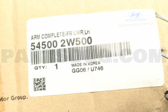 545002W500 ARM COMPLETE-FR LWR,LH