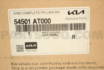 54501AT000 ARM COMPLETE-FR LWR,RH