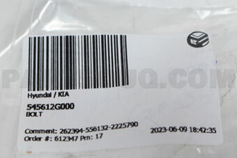 545612G000 BOLT