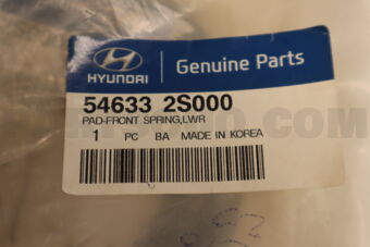 546332S000 PAD-FRONT SPRING,LWR