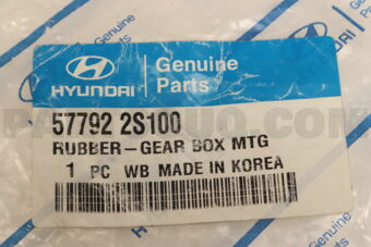 577922S100 RUBBER-GEAR BOX MTG
