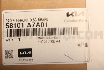 58101A7A01 PAD KIT-FRONT DISC BRAKE