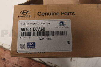 58101D7A60 PAD KIT-FRONT DISC BRAKE